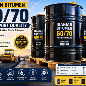 Premium Iranian Bitumen 60/70 UAE Origin – Road Construction Grade Asphalt in Steel Drum