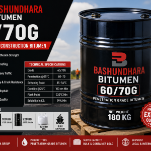 Bashundhara Bitumen 60/70G Drum – Premium Road Construction Asphalt Bitumen