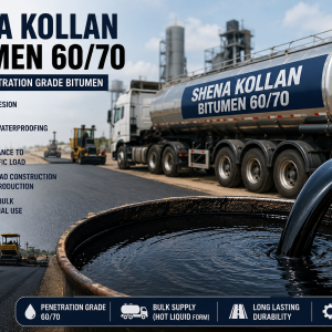 Shena Kollan Bitumen 60/70 Bulk Supply – Premium Penetration Grade Asphalt for Road Construction