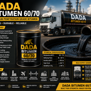 Dada Bitumen 60/70 Bulk Supply – Premium Penetration Grade Asphalt for Road Construction